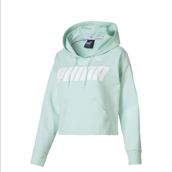 Puma Tops - PUMA CROP TOP HOODIE SIZE SMALL